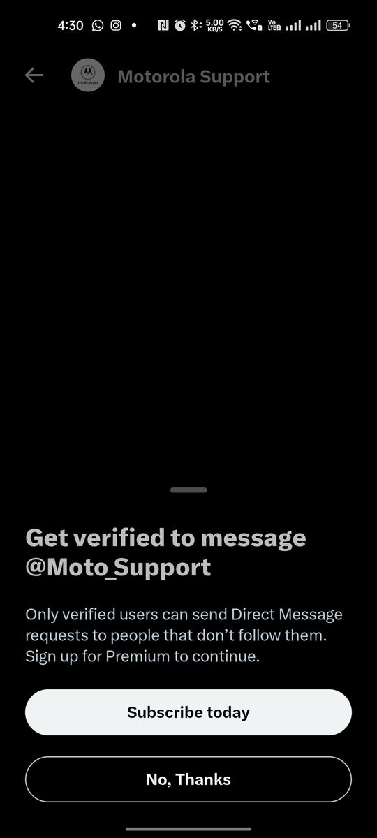 IAmrinderSingh's tweet photo. @Moto_Support @harpreetsohal26 Not able to send message https://t.co/zFS4zwmkQd