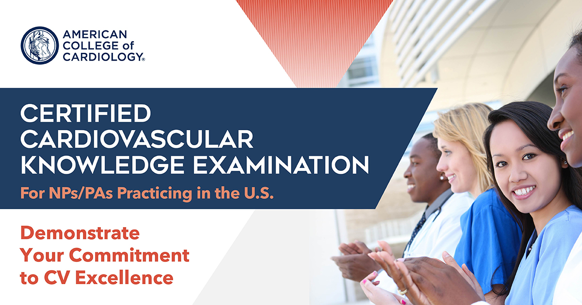 Advance your professional accomplishments, demonstrate your clinical knowledge and commitment to CV excellence by taking and passing ACC’s CCKE! Now accepting applications for the May 2 – 5 exam. The application deadline is April 22. Learn more: bit.ly/3uBiK13