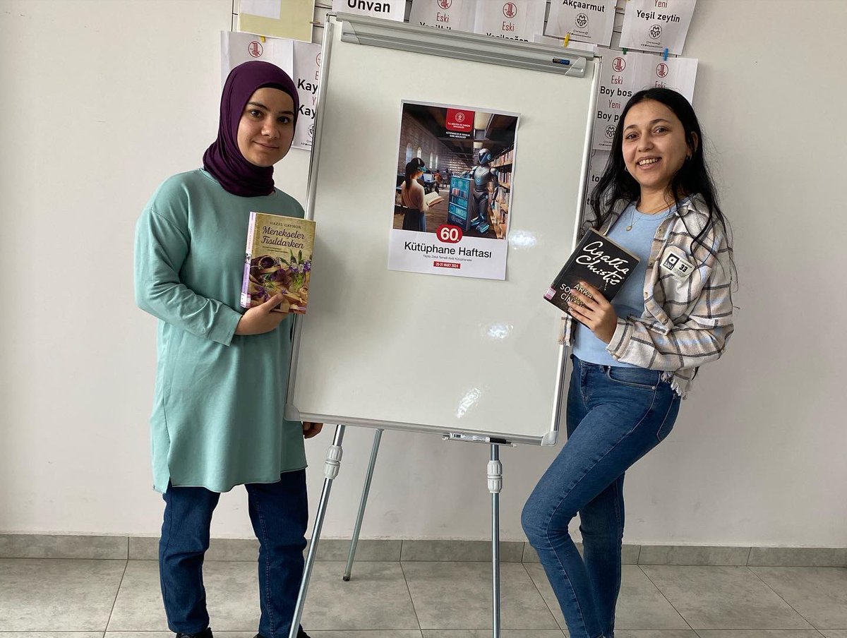 60.Kütüphane Haftası kutlamaları kapsamında Gülağaç Halk Eğitimi Merkezi Müdürlüğü çalışanları ile “30 Dakikalık Kitap Okuma” etkinliğimiz düzenlenmiş olup katılım sağlayan öğretmenlerimize çok teşekkür ederiz. 💐📚👏🏻

#etkinkütüphane 
#halkkütüphanesi
#81ildeokuyoruz2024