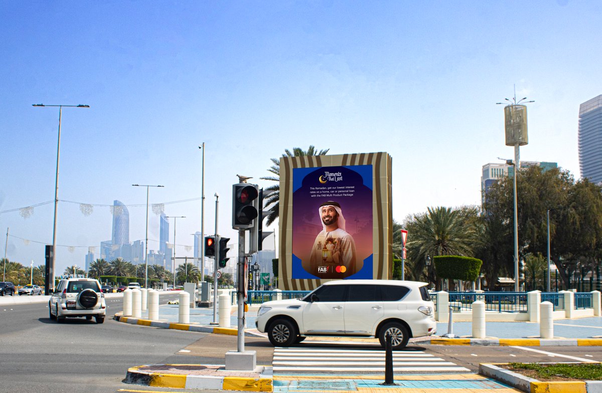 React_uae's tweet image. Thrilled to unveil FAB&apos;s Ramadan campaign across our OOH and LED Screens Media Network in #AbuDhabi #ReactGroup #FAB #Ramadan #Campaign #OOH #DOOH #MediaNetwork #Innovation #BrandVisibility