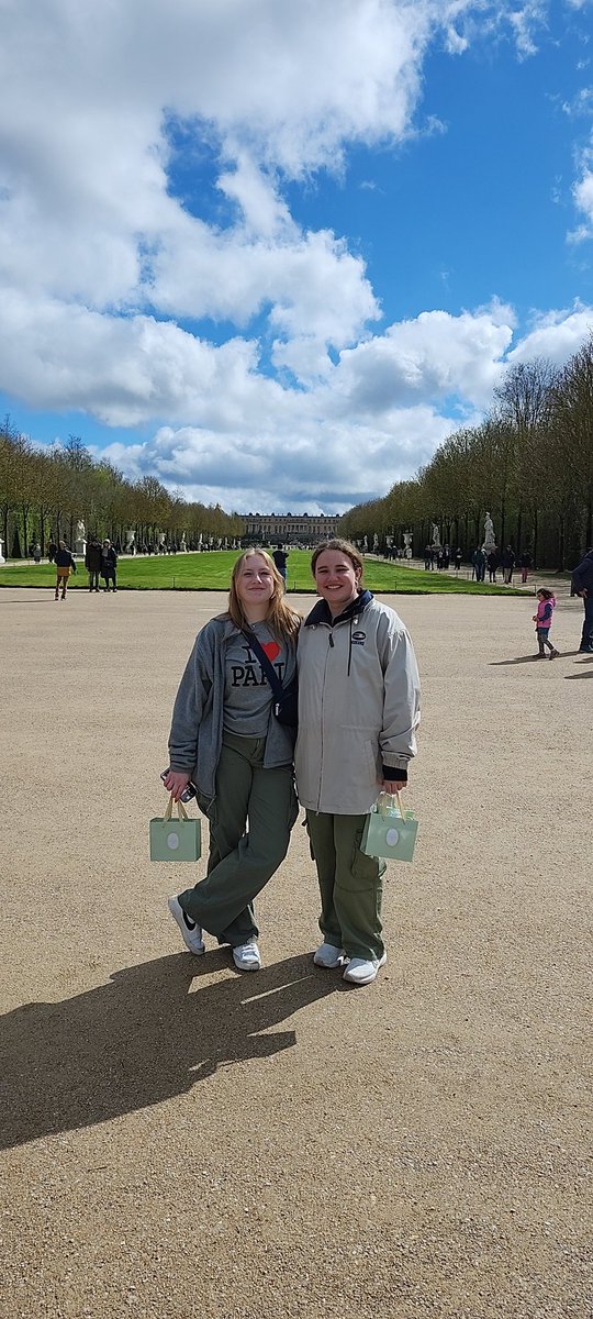 Finishing up in the garden at Versailles!