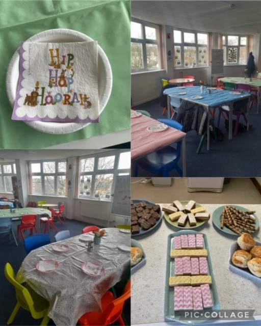 Yesterday we welcomed our family and friends for some Easter fun, home made scones, donuts and sweet treats 🧁Was lovely to chat over a cuppa and raise some funds for our children 🥰 Thanks to Andrew & Kayla for all their help in making it a success 🐣🐰 @Kilwinning_Acad