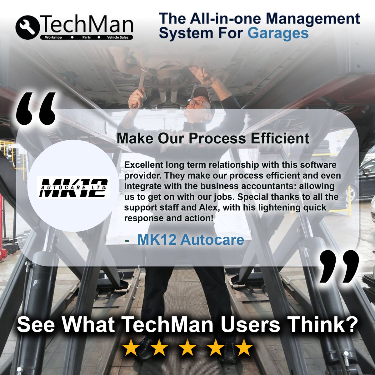 If you ever have a question or need support, our team are here to serve YOU 🫵

Contact us here: techmangms.com/contact-us/

#TechMan #GarageManagement #CustomerReview