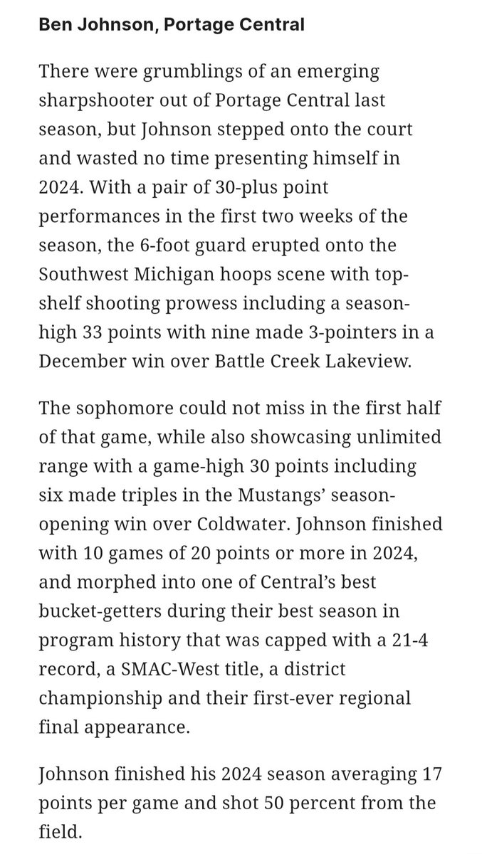 PC making some noise and getting a little spotlight... Congrats to @CoachHiggason on his Coach of the Year award! ...and congrats to @BenJohnson413 @AlexBeachnau34 @noahswope04 @paytonport1 for making the DREAM TEAM!!!