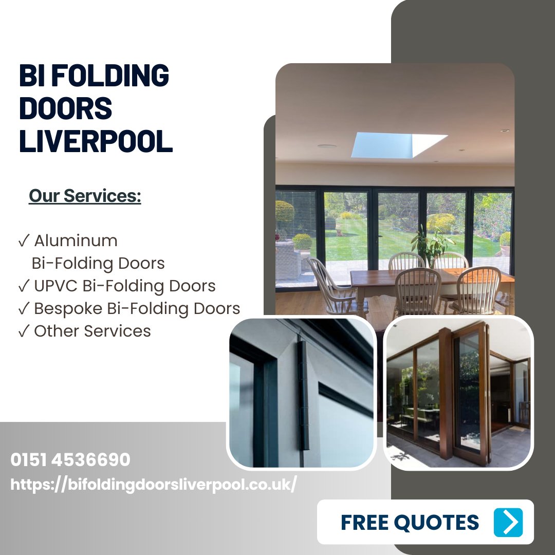 FoldingBi's tweet photo. Another week of completing projects with stylish and practical bi-folding doors! Reach us at 0151 4536690 or visit https://t.co/bw8H6kBjEu for a free quote.

#liverpool #aluminumbifoldingdoors #upvcbifoldingdoors #bespokebifoldingdoors📷 https://t.co/kPohXKRC6b