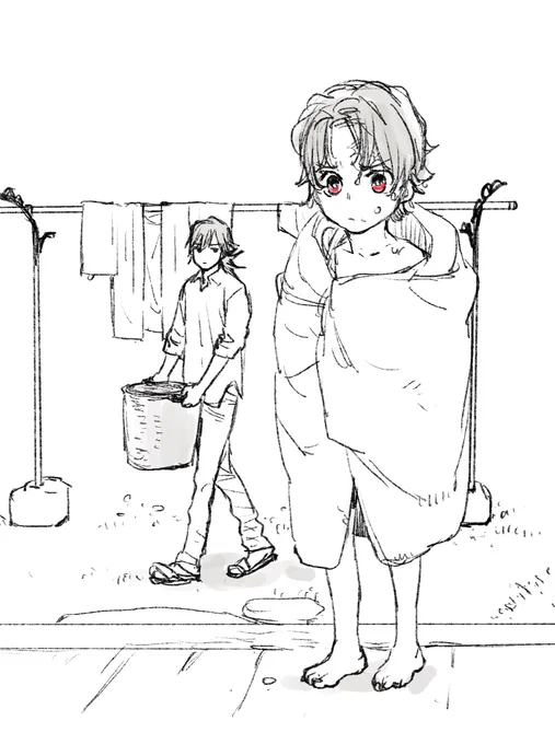 ついでに洗われた🫧 
