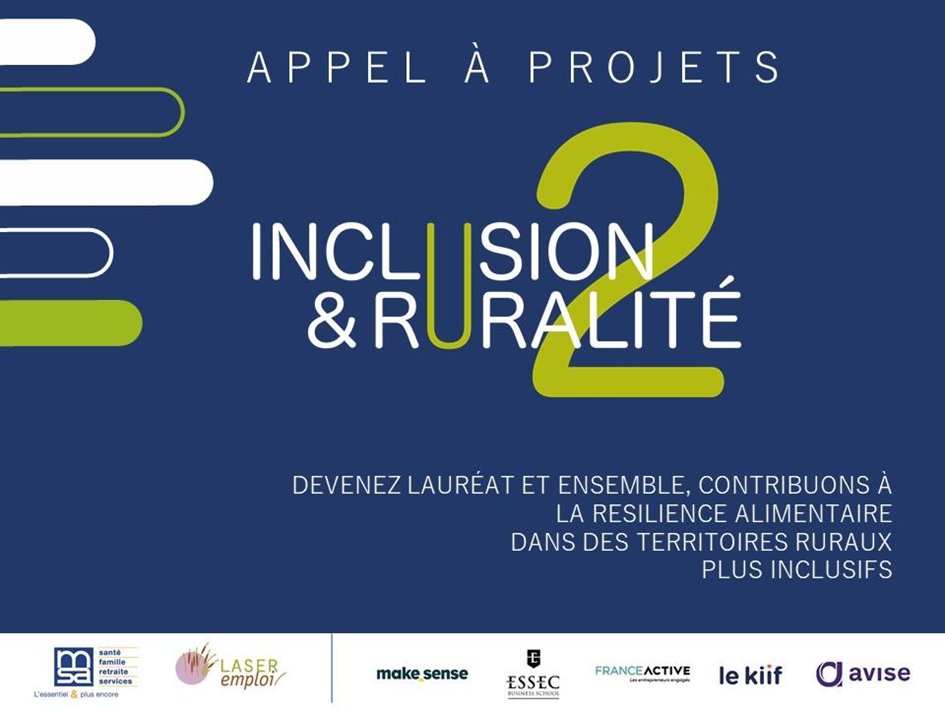 Inclusion &amp; Ruralité 2 c’est parti ! Forte de l’évaluation positive, la MSA, avec ses partenaires, a décidé de déployer une nouvelle édition de son programme pour accompagner et soutenir le développements de 35 SIAE en zone rurale pour 3 ans, autour de la résilience alimentaire.