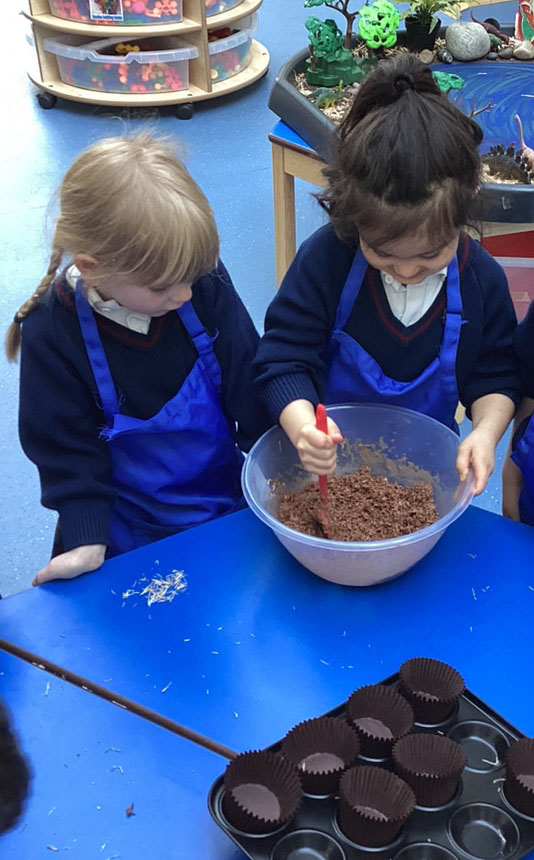 SaintNicksSch's tweet photo. #StNicksReception had a fabulous time making Easter nests this week using shredded wheat and chocolate. #StNicksEarlyYear #StNicksCreativity #StNicksDiscover https://t.co/zuMBD5hkSm