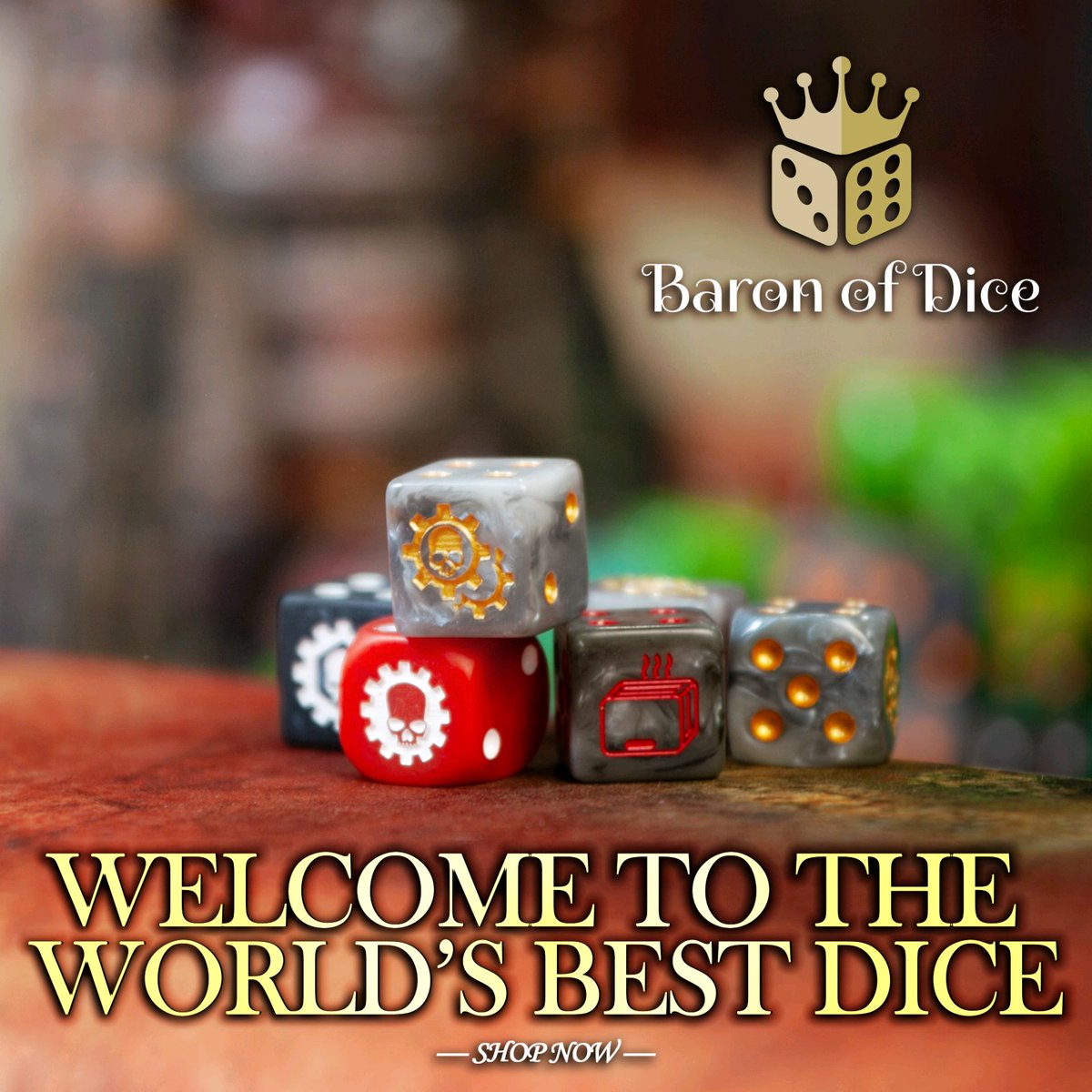 TeamAmericaAOS's tweet photo. Roll in style with the world's best dice from @BaronofDice! 🎲 Elevate your gaming experience with top-quality dice that bring luck to your table. Explore the collection now at https://t.co/wmCFVxvGu2! 🔮 #BaronOfDice #GamingDice https://t.co/TN2tGCjiyC