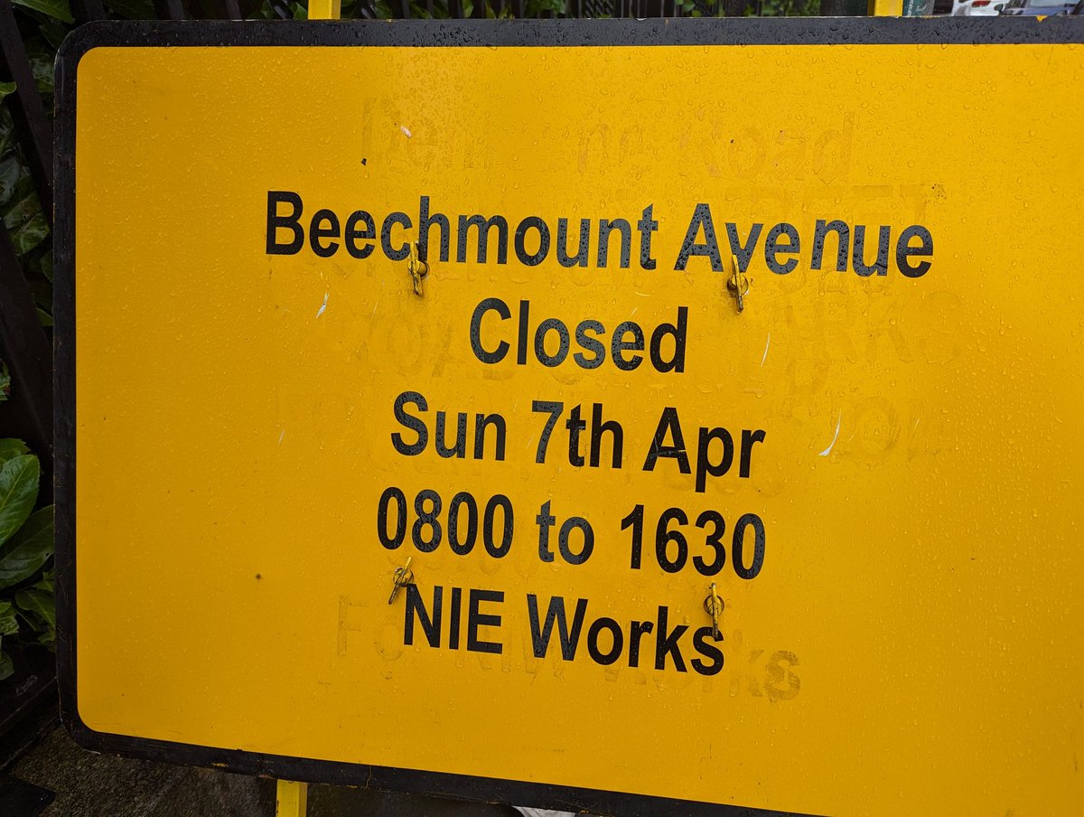 ROAD DEFECT: Beechmount Avenue. Careful when driving along the avenue folks. A patch job was done this trench and is now full of deep potholes. @deptinfra are due to carry out roadworks on 7 April, but I've asked that they put up a warning sign about the trench in the meantime.