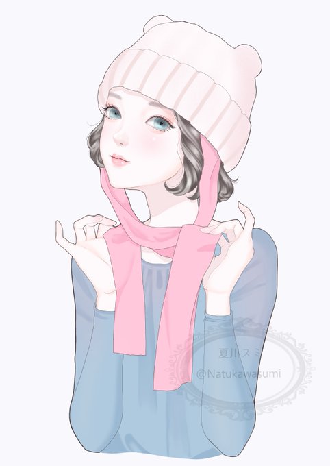 「pink scarf」 illustration images(Latest｜RT&Fav:50)