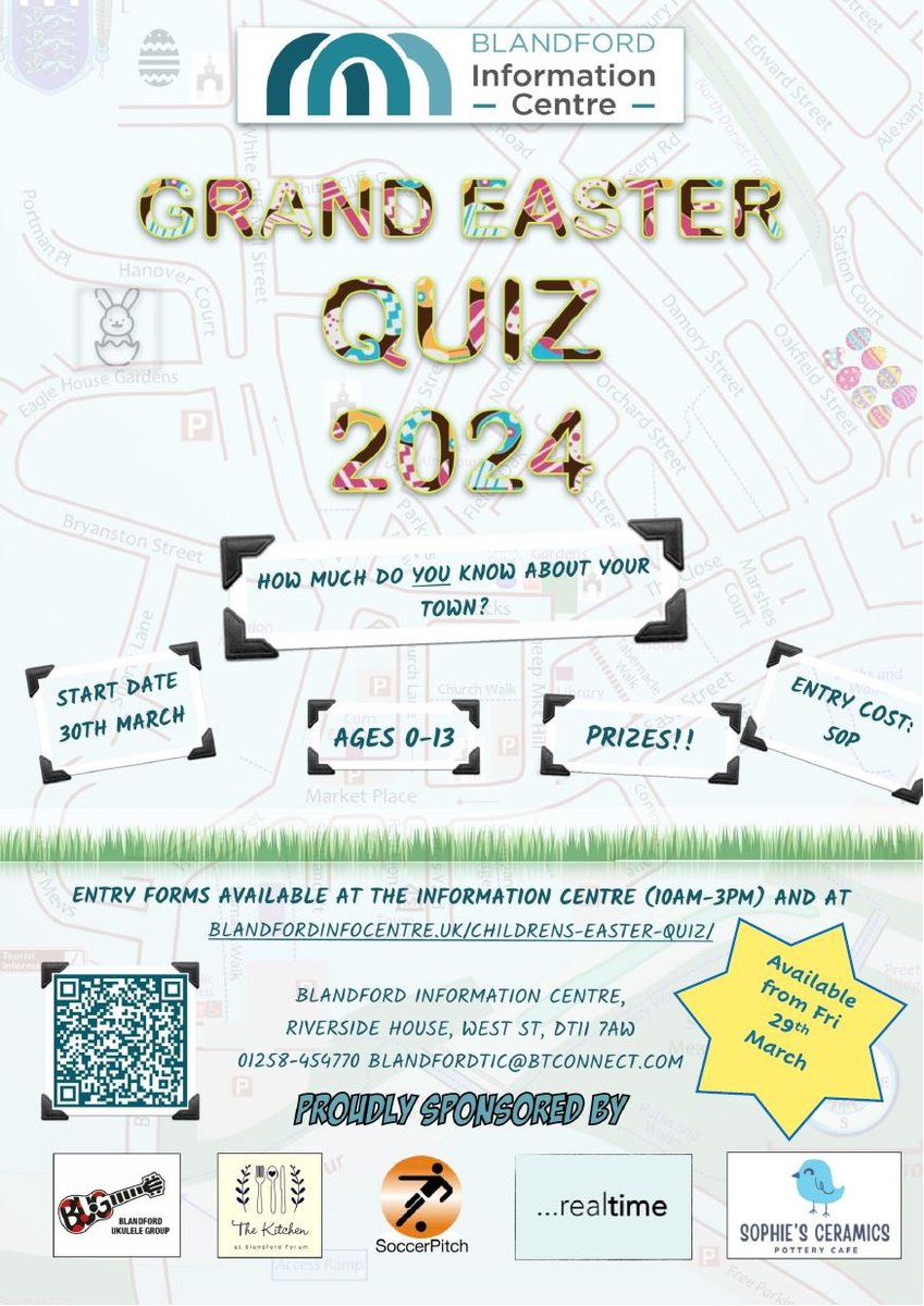 Looking for ideas to keep the children entertained over the Easter holidays? Check out the Easter Activities page on our website for some great suggestions, starting on March 30 with our very own Grand Easter Quiz.