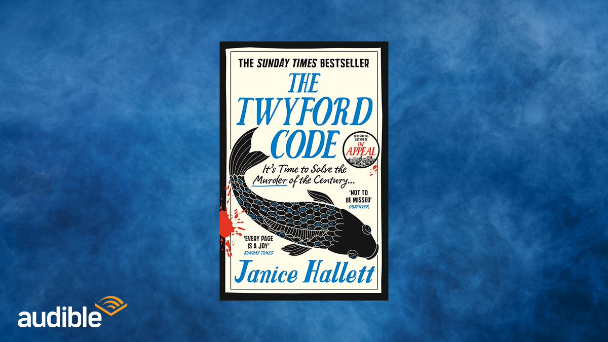 Can you crack the Twyford Code? 🔍 Today is the last day to get the audiobook of #TheTwyfordCode in Audible's 2 for 1 deal! Put your headphones on and grab your detective hat, the race is on to solve the mystery of the century 🐟 tinyurl.com/22sz9vvn @JaniceHallett