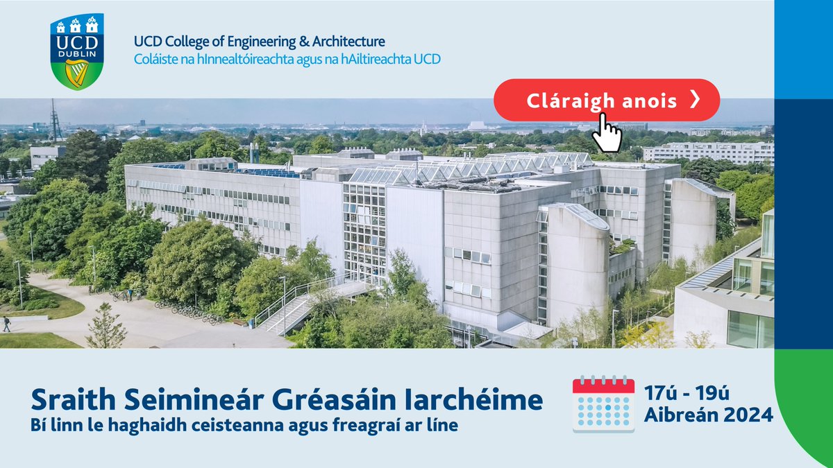 📢 TAUGHT GRADUATE WEBINAR SERIES! 📆 April 17-19 💻 Connect virtually for 45 mins 🎖 Gain information on PG courses offered 👩‍🎓 For graduates (NFQ Level 8) & professionals ⚡️Register at ucd.ie/eacollege/stud… #ucd #graduatewebinar #postgradstudies #engineering #architecture