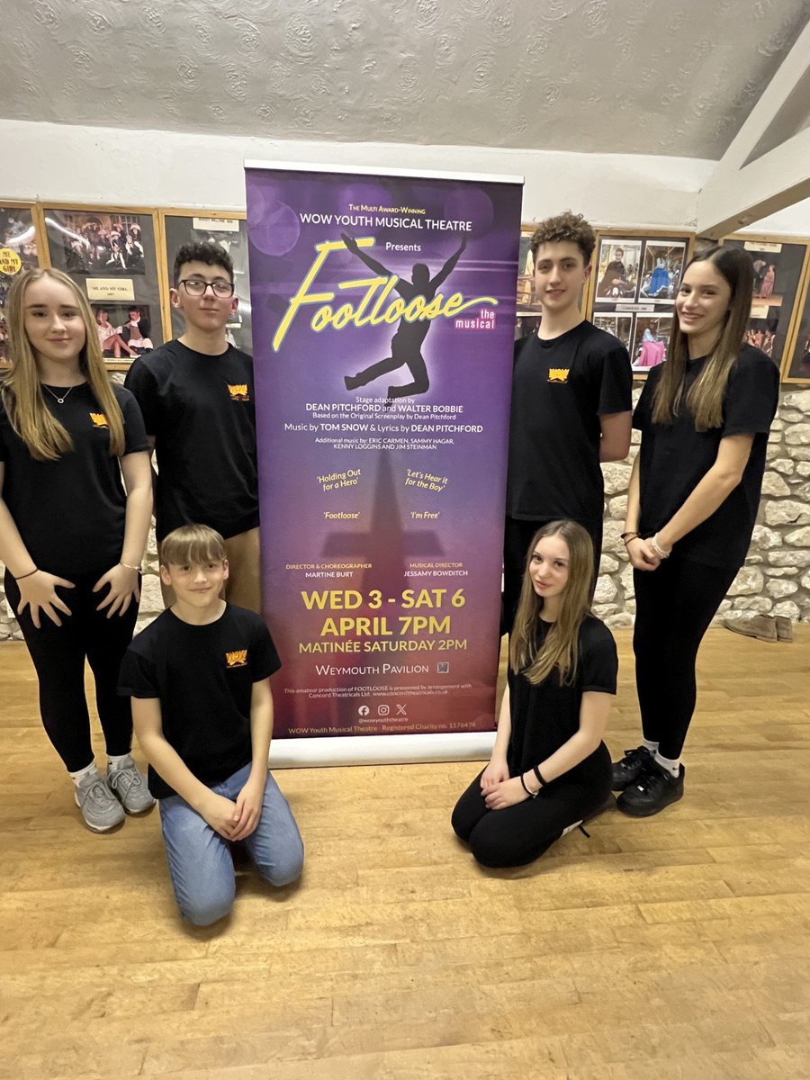 @WOWyouththeatre is performing the musical Footloose this Easter from 3rd to 6th April at The @weypavilion. We have performances beginning at 7pm and a 2pm Saturday matinee. The following Wey Valley student Reuben, Seth, Lily, Lucy, Chloe, Jack & Thomas are performing