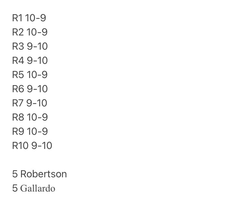 matty_mccabe1's tweet image. That was a war Taylah Robertson v Gallardo

Such a close fight. 
I had it a draw from my couch at home.

Still believe a Draw was a lucky escape for Tay. 

Love Tay, but needs to be much smarter if there is a rematch. 

#robertsongallardo #ozboxing #7plus