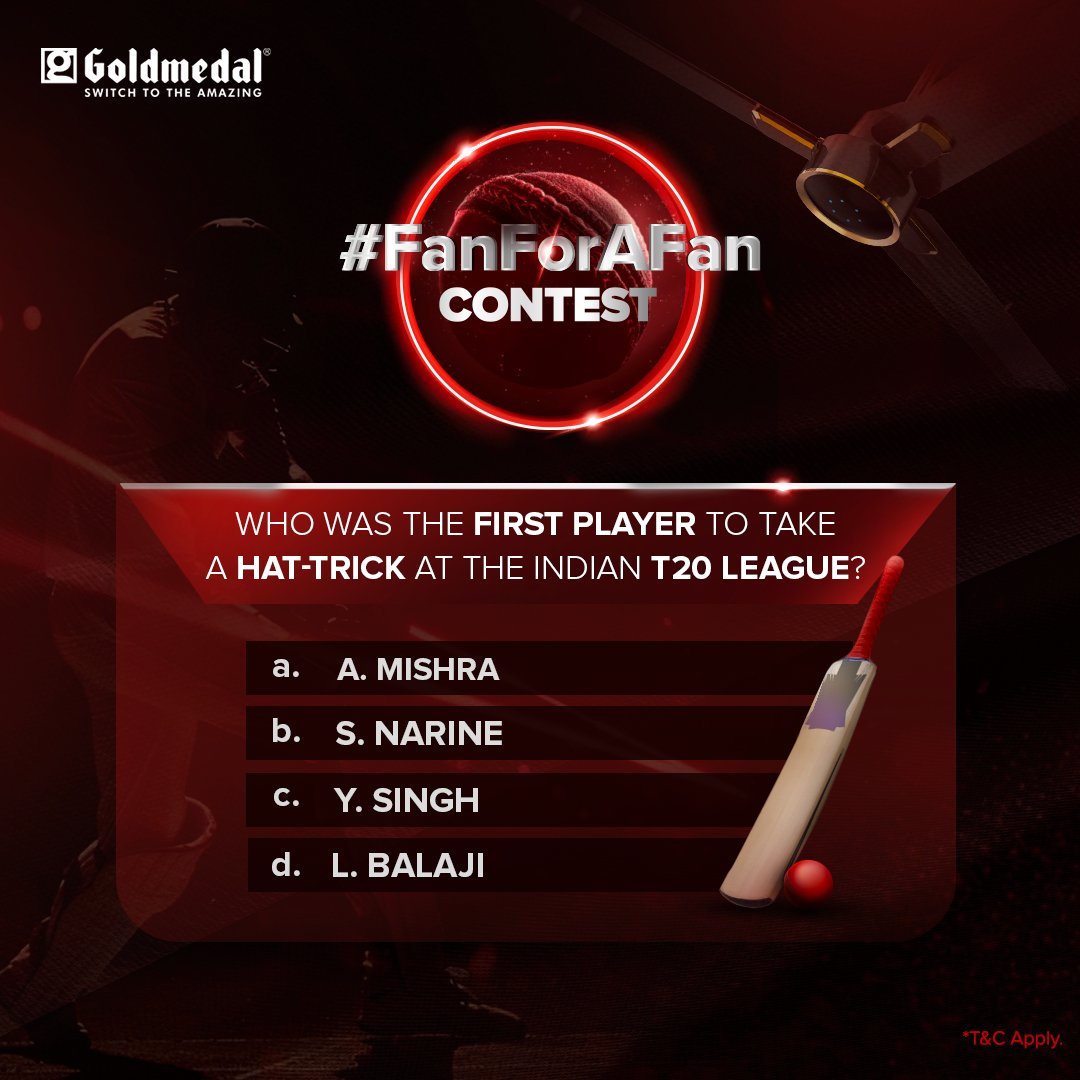 Sensational with the ball, this player truly lit up the game for his team! Do you know who he is?🤔

Comment the right answer to earn vital points at the
#FanForAFan Contest
*T&amp;C Apply

#GoldmedalElectricals #GoldmedalIndia #SwitchToTheAmazing #ThandRakhYaar #Contest
