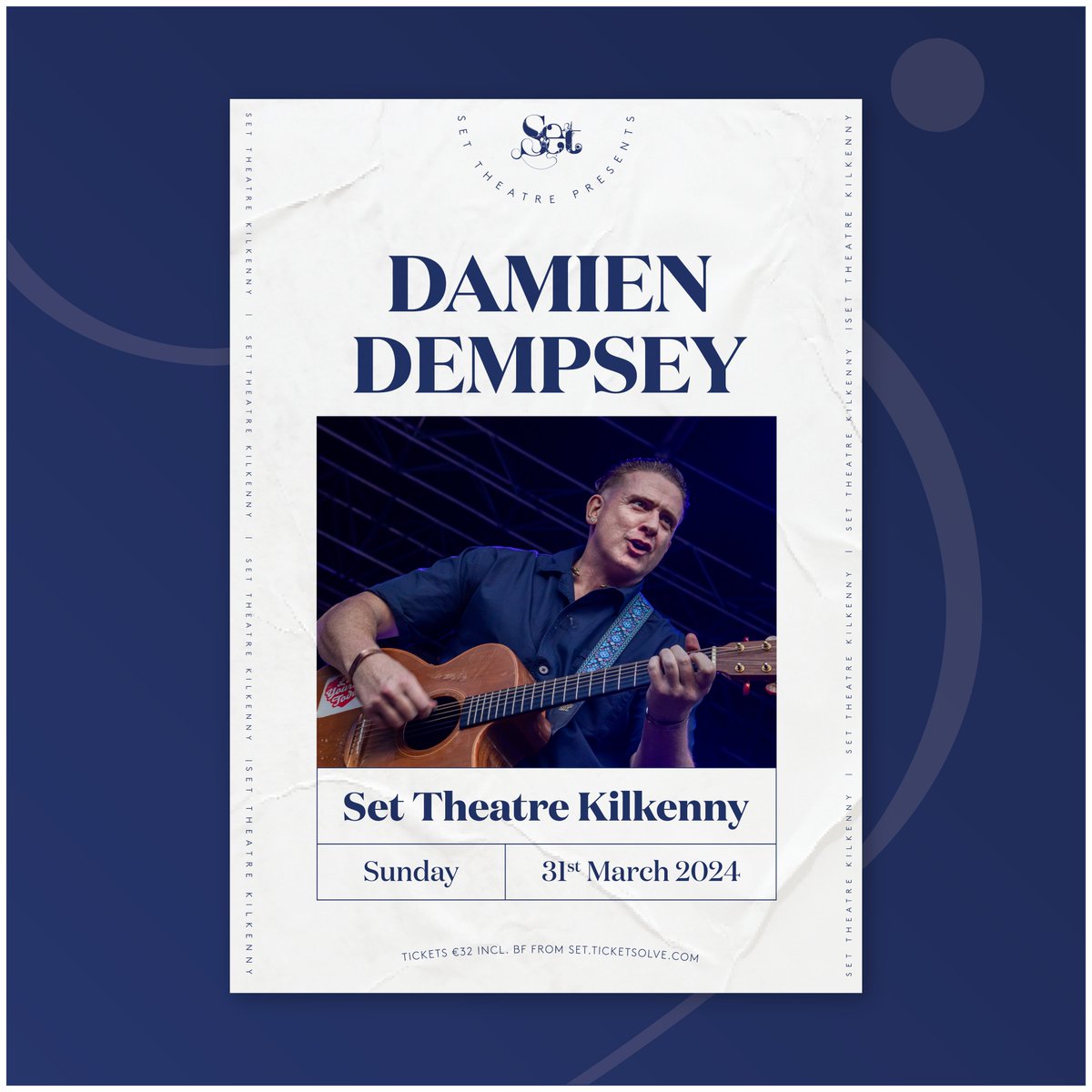 𝗧𝗛𝗜𝗦 𝗪𝗘𝗘𝗞𝗘𝗡𝗗 29 Mar Tommy Tiernan (SOLD OUT) 30 Mar Emma Doran: Dilemma (SOLD OUT) 31 Mar Damien Dempsey (SOLD OUT)