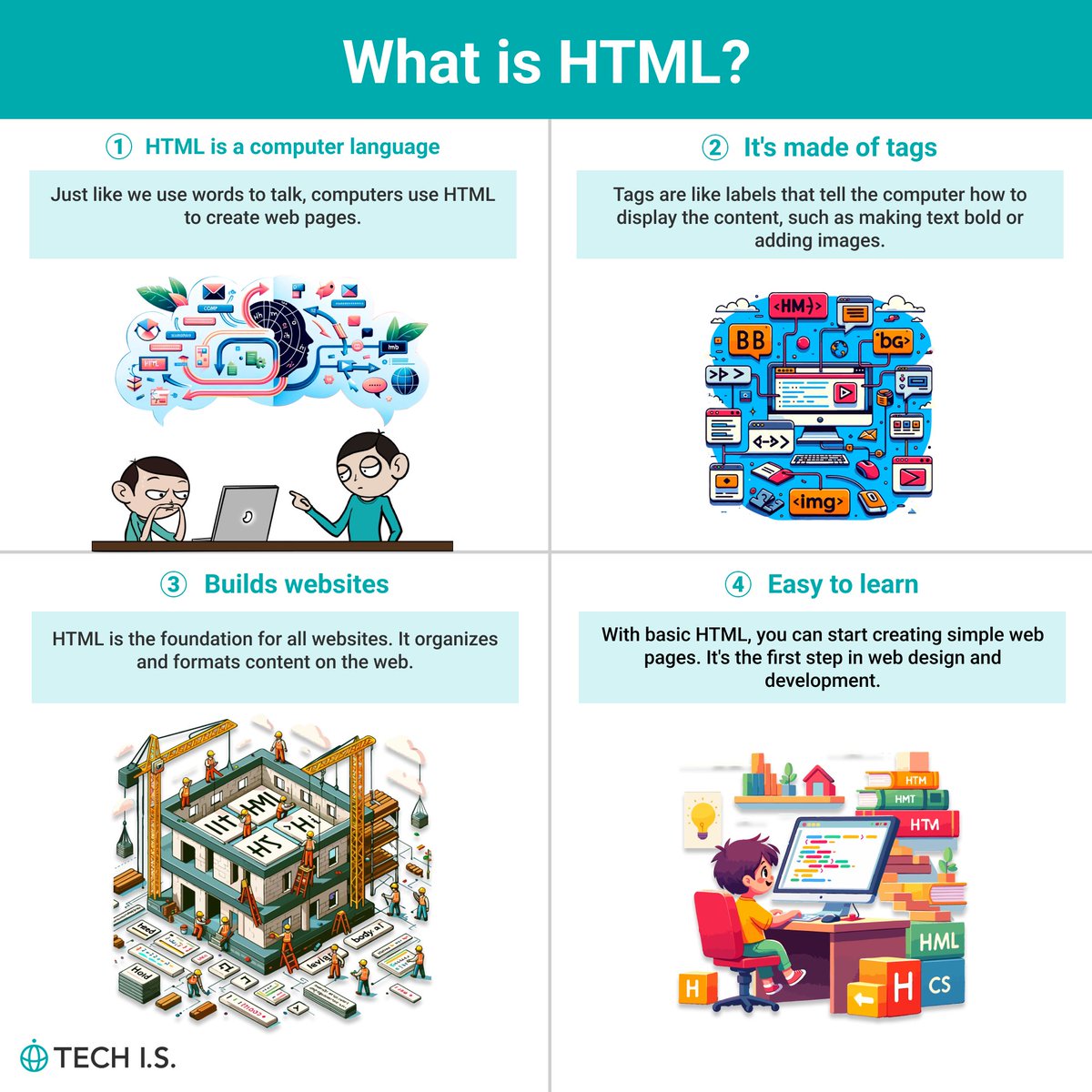 techis_school's tweet image. What is HTML?@techis_school #DataScience #webdevelopment #TechNews Why not channel that curiosity into coding?techis.io/?referral=twit…