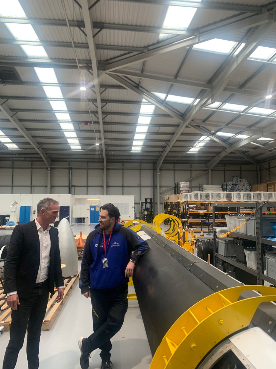 It was a pleasure to welcome the Shadow Secretary of State for @SciTechgovuk, @PeterKyle MP yesterday! The visit highlighted the rapid development taking place in #Skyrora's localised manufacturing and testing facilities and how this is central to realising robust #UKLaunch.