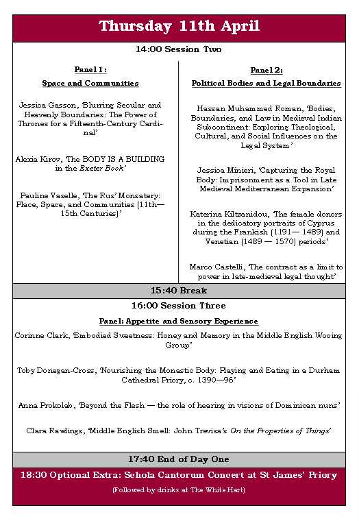 Bristol PGR Medieval Conference 2025 tweet media