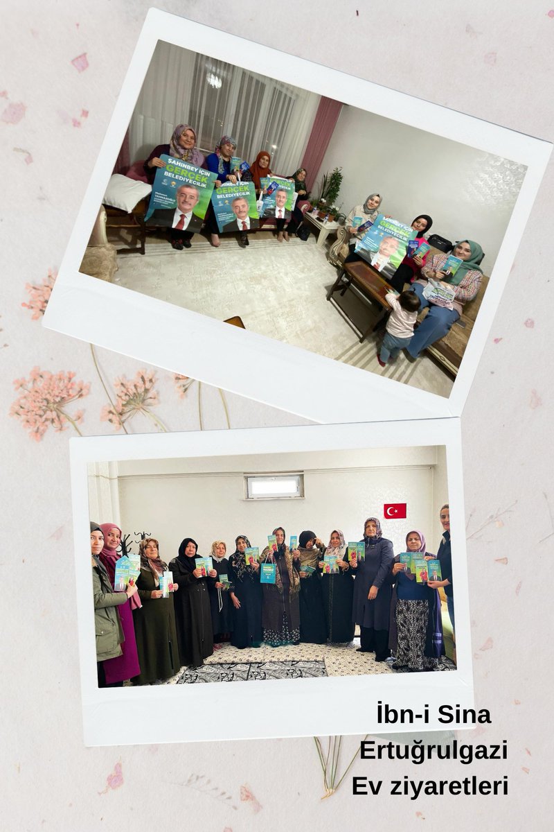 AK KADIN Şahinbey (@aksahinbey_27) on Twitter photo Bugün İbn-i Sina ve Ertuğrulgazi mahallesinde Ev ziyaretimizi gerçekleştirdik. Gönüllere dokunup,hoş sohbetler ettik.
Başkanlarımızın selamını ilettik.
📍 İbn-i Sina
📍 Ertuğrulgazi
<a href="/aysekesir/">Ayşe Keşir 🇹🇷🇹🇷🇹🇷</a>
<a href="/abdulhamitgul/">Abdulhamit Gül</a>
<a href="/FatmaSahin/">Fatma Şahin</a>
<a href="/mtahmazoglu/">Mehmet Tahmazoğlu 🇹🇷</a>
@mehmed_tiryaki
<a href="/Ylmazkran17/">Şükran Yılmaz</a> Bugün İbn-i Sina ve Ertuğrulgazi mahallesinde Ev ziyaretimizi gerçekleştirdik. Gönüllere dokunup,hoş sohbetler ettik.
Başkanlarımızın selamını ilettik.
📍 İbn-i Sina
📍 Ertuğrulgazi
<a href="/aysekesir/">Ayşe Keşir 🇹🇷🇹🇷🇹🇷</a>
<a href="/abdulhamitgul/">Abdulhamit Gül</a>
<a href="/FatmaSahin/">Fatma Şahin</a>
<a href="/mtahmazoglu/">Mehmet Tahmazoğlu 🇹🇷</a>
@mehmed_tiryaki
<a href="/Ylmazkran17/">Şükran Yılmaz</a>