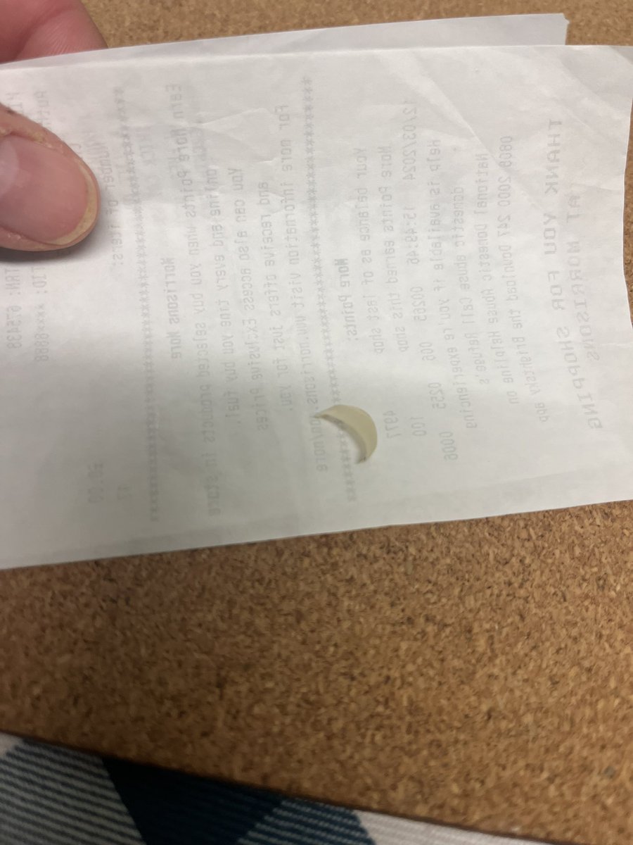 JnsDion's tweet photo. @KPSnacks 

Hello, you’re not responding to emails or phone calls.  Is this nail clipping something you would expect to see in a packet of crisps?  It’s what we got in a packet of Hula Hoops 😡 https://t.co/IReGocA6E7
