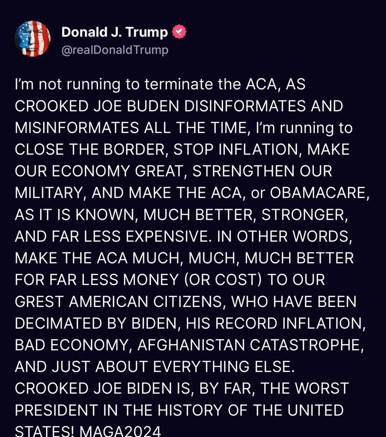 This is the real reason why Trump isn’t holding rallies. It’s not about money; it’s about keeping him out of the public eye as he’s deteriorating in front of us; don’t let them fool you 

#DemsUnited #Trumpissenile