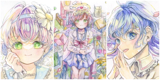 Ggallery glad.さん( )で開催の #幸せの鐘がなる頃に2 に小さめの新作3点で参加します物販はポストカード4種と缶バッジ2種、ドローイングが2点ですよければお越しください!日時3/30(土)-4/8(月)休廊日4/4-5開催初日について 