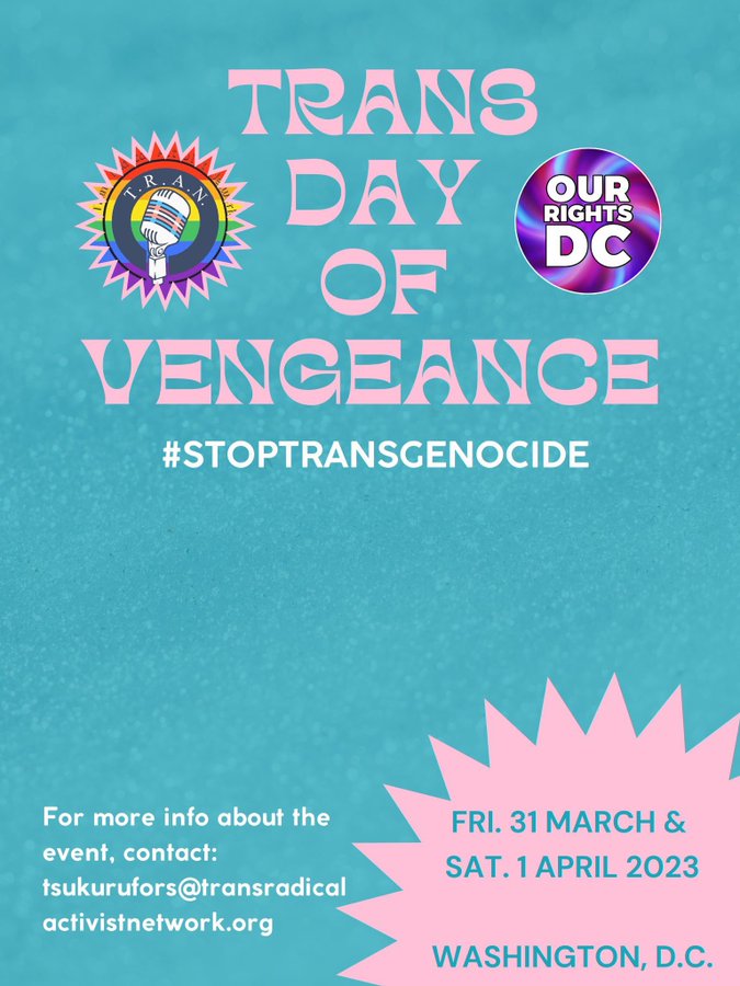 nohate38306133's tweet photo. #TransDayOfVengeance #トランス復讐デー という呼びかけがなされ、トランス自認女性が学校で銃を乱射し子どもを含む6人の死者が出た日から一年。改めて犠牲者へ哀悼の意を表します https://t.co/XsH60mYZfx