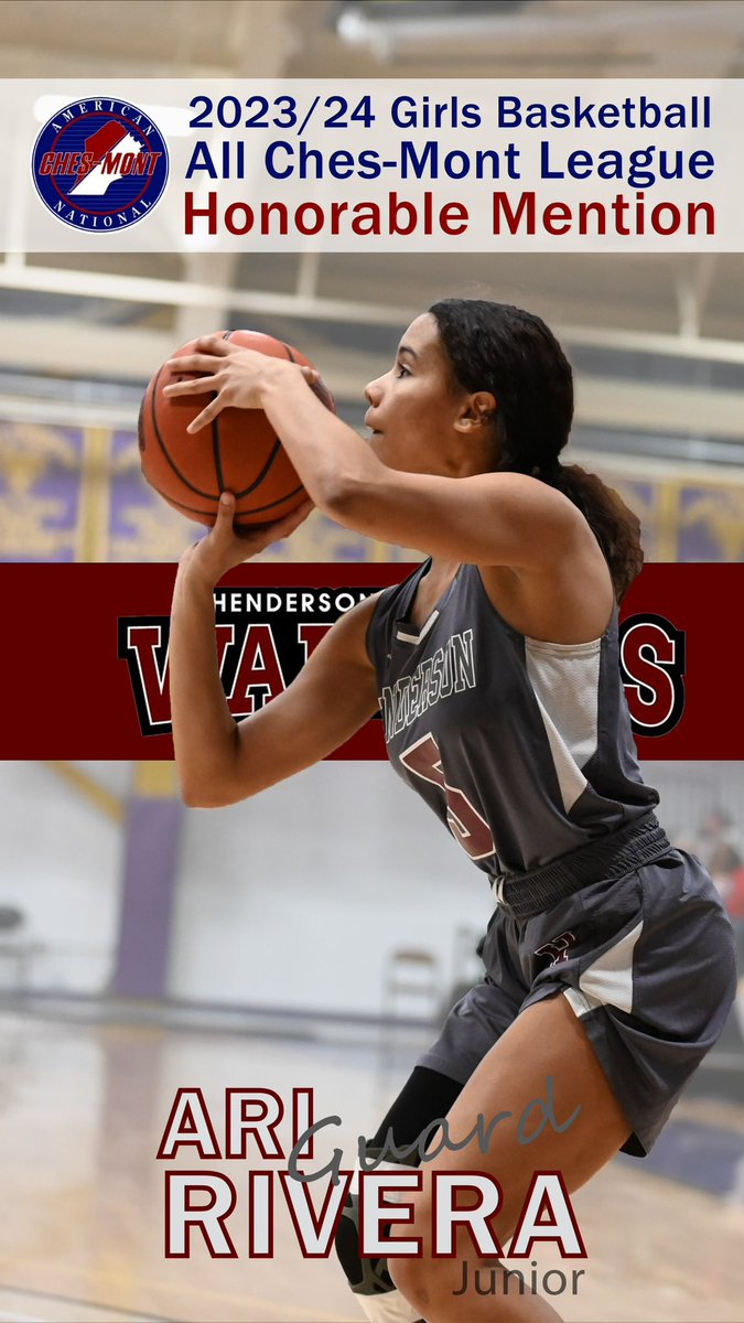 Congratulations to the following warriors on their Chesmont recognition
Honorable Mention -Lili Bertrando, Ari Rivera and Bailey Schalleur