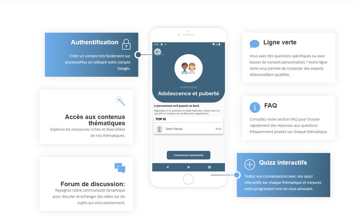 ajddGn's tweet photo. Avec Jeunesse Plus, testez vos connaissances sur la santé sexuelle et reproductive avec notre quiz interactif. Obtenez un certificat personnalisé pour chaque thème exploré. Téléchargez maintenant et commencez à explorer ! 📝🎓 #JeunessePlus #Quiz #BienÊtre https://t.co/BdYuydOdIy