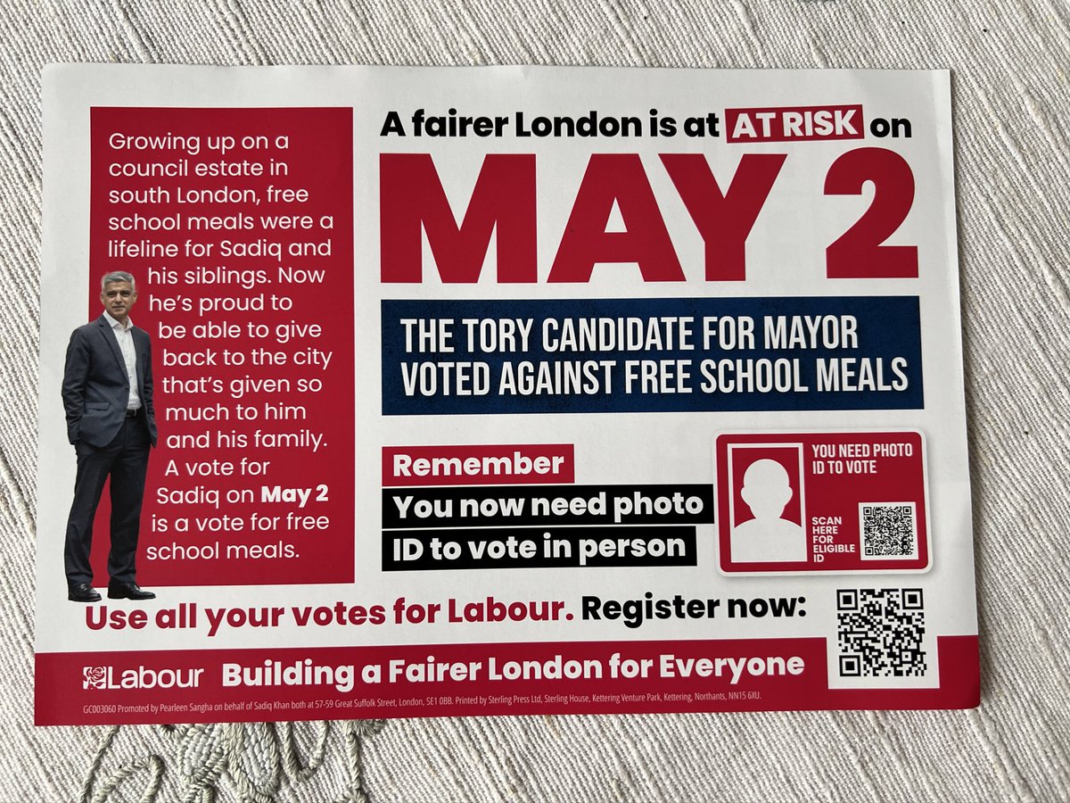 MelanieFelt's tweet photo. At the school gates this morning in Oval Road to share @SadiqKhan fantastic initiatives
- saving families up to £ 1000 per child.
Remember the Mayoral Tory candidate has voted against free school meals.
👇
🗓️ May 2nd
🌹 vote labour
#allvotesforlabour https://t.co/cJrBtdH5vo