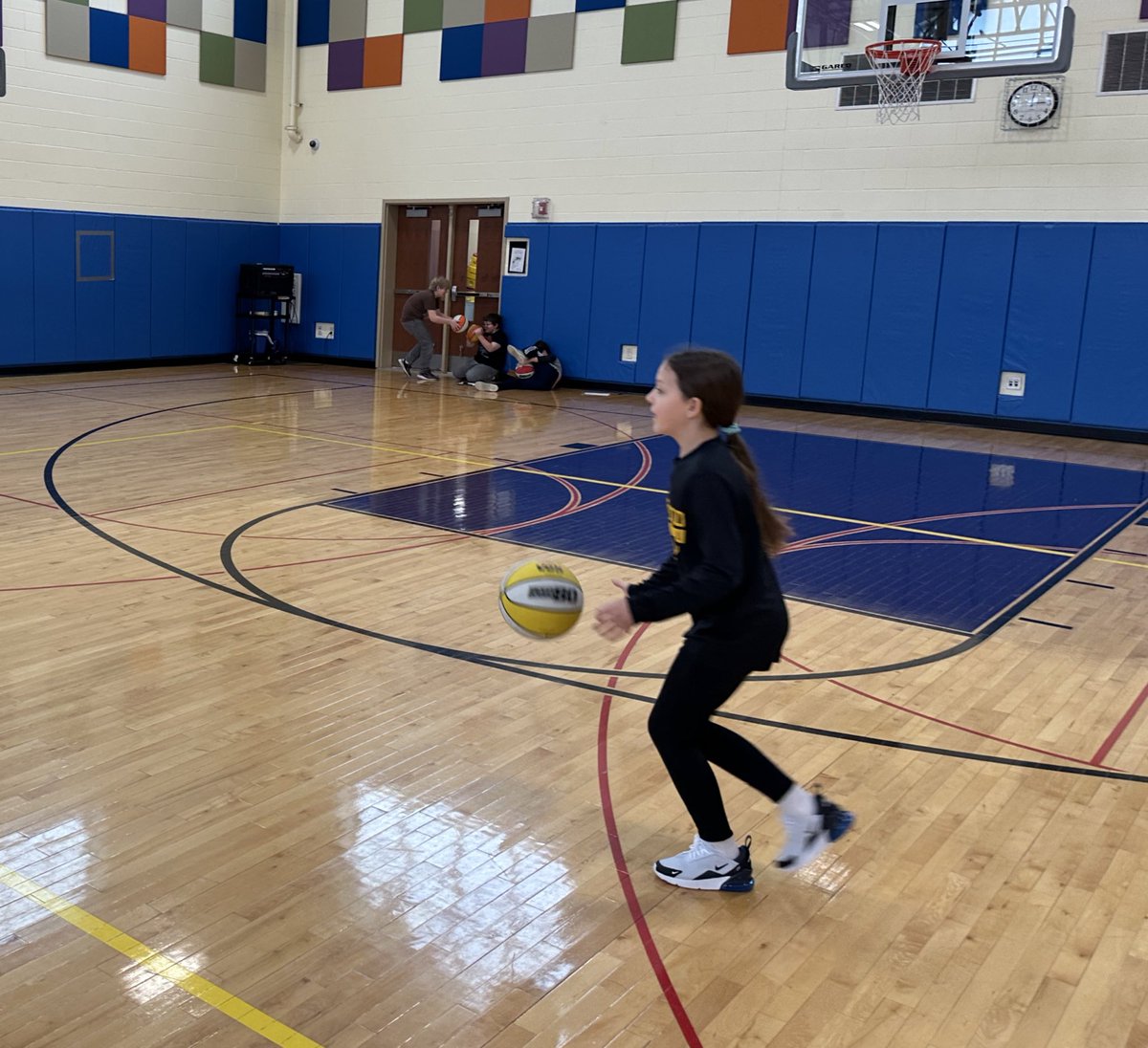 We’ve been working so hard in 5th grade that I can’t even keep up posting pics! “The Science of Swish” hands-on lab was a fun way to explore force and motion ~ and burn some energy of our own. #physicalscience