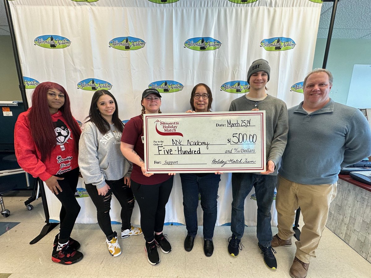 HFM BOCES (@hfmboces) on Twitter photo Adirondack Academy and HFM Career and Technical Education (CTE) were recently awarded $500 donations by the 2023-2024 <a href="/StewartsShops/">Stewart's Shops</a> Holiday Match program. đź”—READ MORE: bit.ly/3xaRHuH Adirondack Academy and HFM Career and Technical Education (CTE) were recently awarded $500 donations by the 2023-2024 <a href="/StewartsShops/">Stewart's Shops</a> Holiday Match program. đź”—READ MORE: bit.ly/3xaRHuH