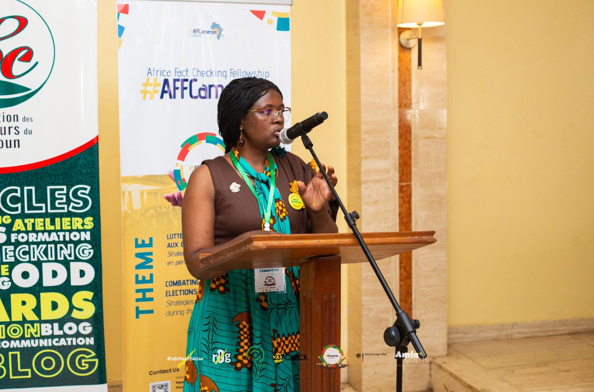 NewswatchCMR's tweet photo. Currently ongoing at Djuega Palace Yaoundé is the All AFF Cameroon Conference with the theme "Combating Digital Threats in Cameroon Elections: Strategies to Combat Disinformation in Election Periods".
@DefyhatenowWCA
@defyhatenow
@civic_watch
#ThinkBe4UClick #disinformation https://t.co/j4O1ENAY72