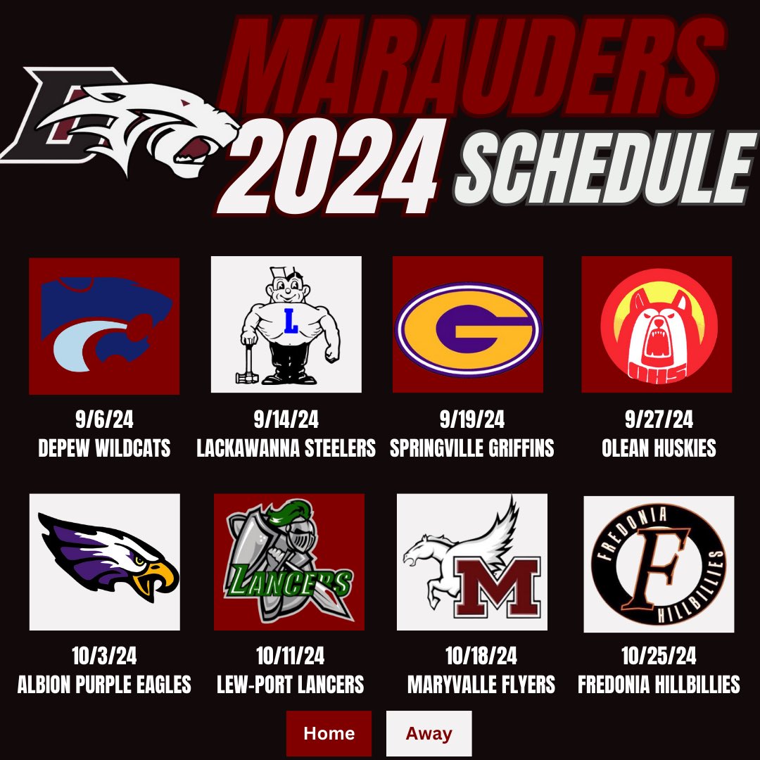 2024 KICKS OFF AT HOME ON 9/6/24🏈🏈<a href="/DKWayToPlay/">Dunkirk Marauder Athletics</a> <a href="/DunkirkCSD/">Dunkirk City School District</a> <a href="/GregLarsonWDOE/">Gregory Larson</a> <a href="/TheObserverNY/">OBSERVER</a> <a href="/BradenCarmen/">Braden Carmen</a> <a href="/wny_football/">WNY Football</a> <a href="/WNYAthletics/">WNY Athletics</a>