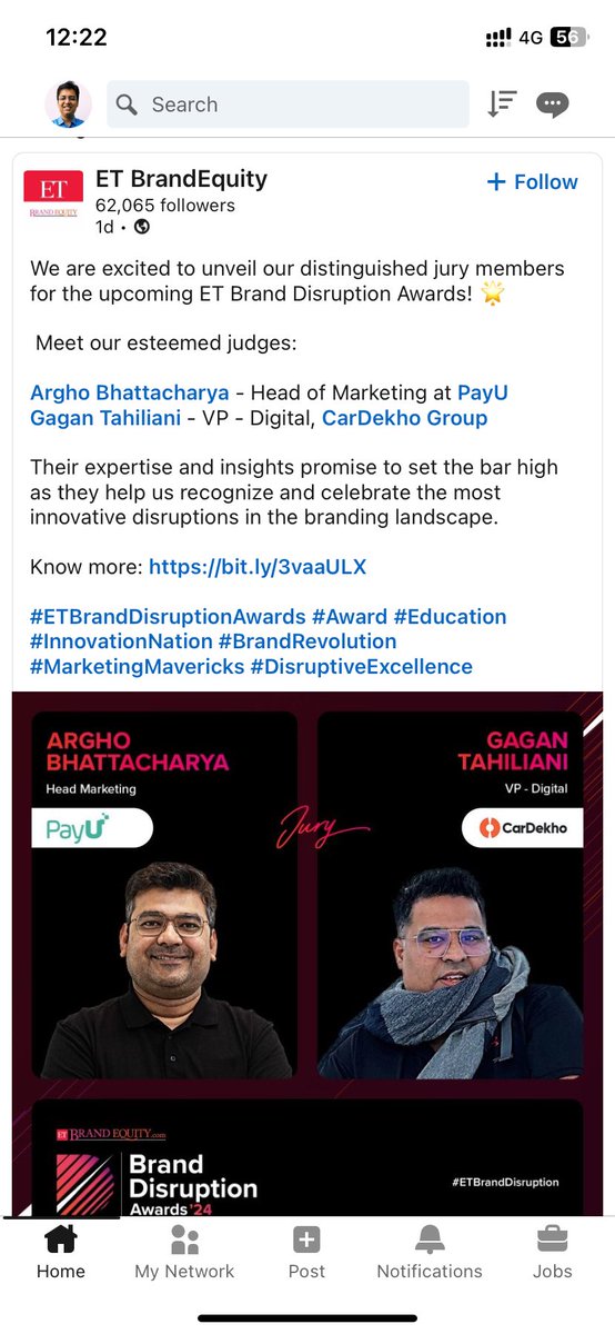 atulagrawal's tweet photo. @ETBrandEquity you could have done better by asking Gagan Tahiliani a pic, instead of pulling out from his linkedin 🤦🏻‍♂️ https://t.co/rn9y3LXcU2