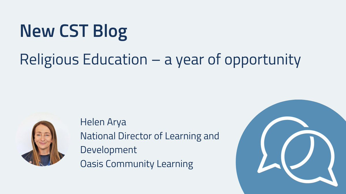 Is it time for your trust to review its RE teaching? In our latest blog, Helen Arya from @OasisAcademies talks us through the new National Content Standard for RE in England. Read more: cstuk.org.uk/news-publicati…