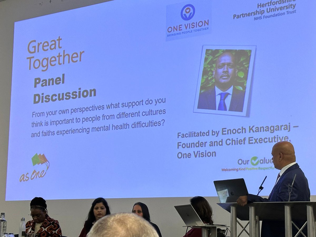 ov_watford's tweet photo. #Mentalhealthcarefair Conference kicked off, Addressing Health Inequalities - Making Mental Health Care Fair. Working together to improve mental health services for ethnic communities
Thank you for the leadership role @HPFT_NHS and #OneVision #BringingCommunitiesTogether https://t.co/2kPFoT9dRe