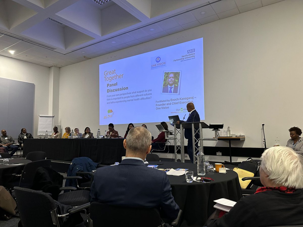 ov_watford's tweet photo. #Mentalhealthcarefair Conference kicked off, Addressing Health Inequalities - Making Mental Health Care Fair. Working together to improve mental health services for ethnic communities
Thank you for the leadership role @HPFT_NHS and #OneVision #BringingCommunitiesTogether https://t.co/2kPFoT9dRe