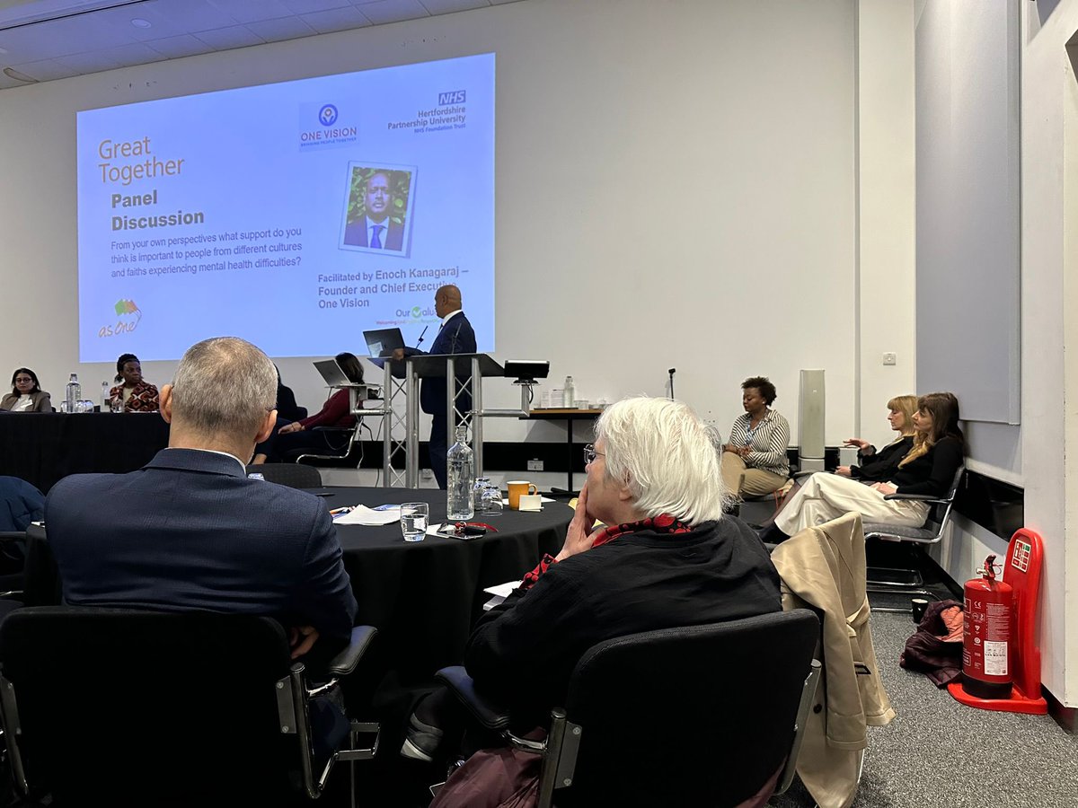 ov_watford's tweet photo. #Mentalhealthcarefair Conference kicked off, Addressing Health Inequalities - Making Mental Health Care Fair. Working together to improve mental health services for ethnic communities
Thank you for the leadership role @HPFT_NHS and #OneVision #BringingCommunitiesTogether https://t.co/2kPFoT9dRe
