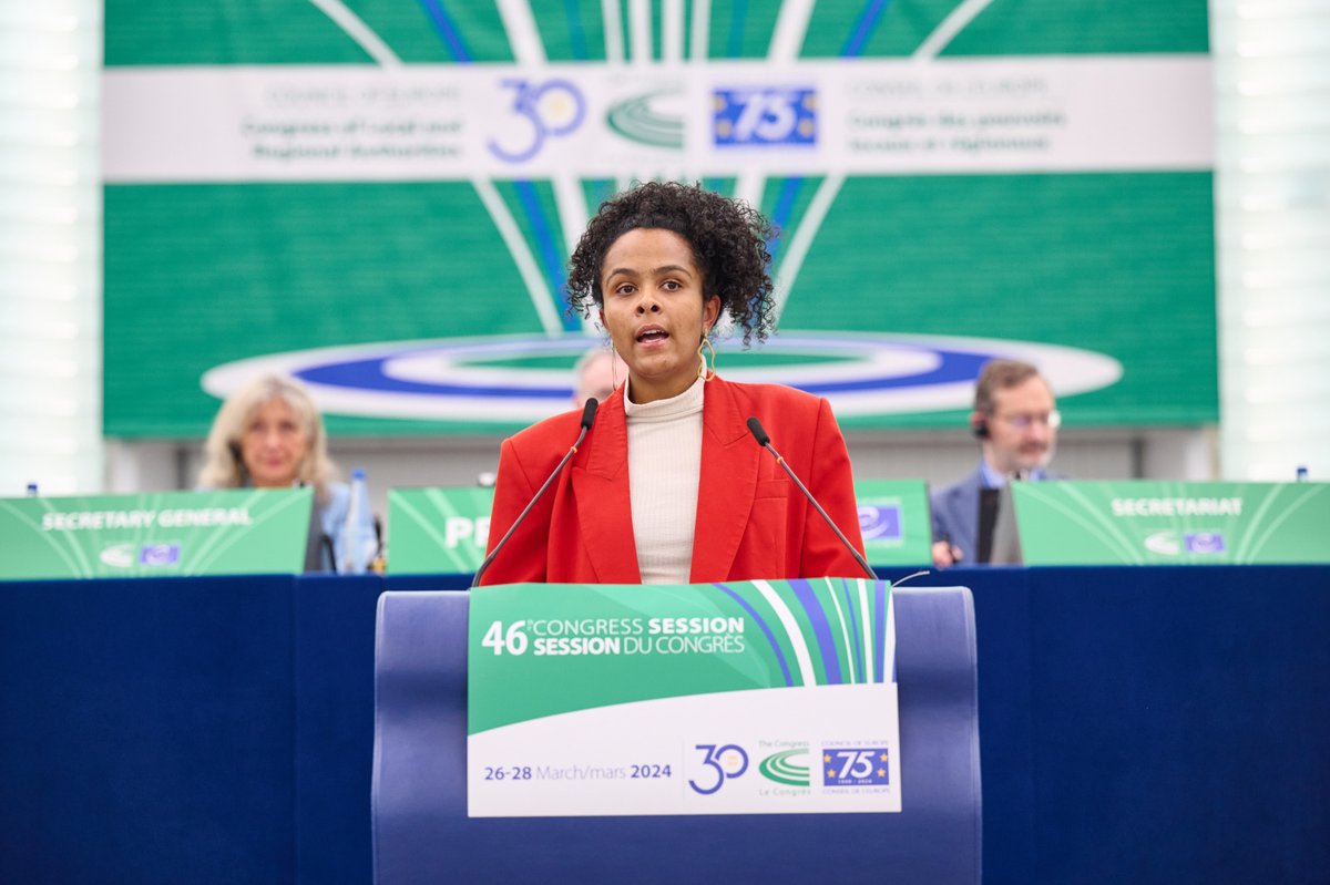 ECCAR_Network's tweet photo. 👉🏾 The collection of #equalitydata is essential for local &amp; regional authorities." - on behalf of our vice president @CubelicDanijel from @heidelberg_de our director @eveinobulor intervened at the #46thsession of @COECongress. 👉🏾Full statement🔗https://t.co/HXP0gsl3vl https://t.co/JyKVwbFo47