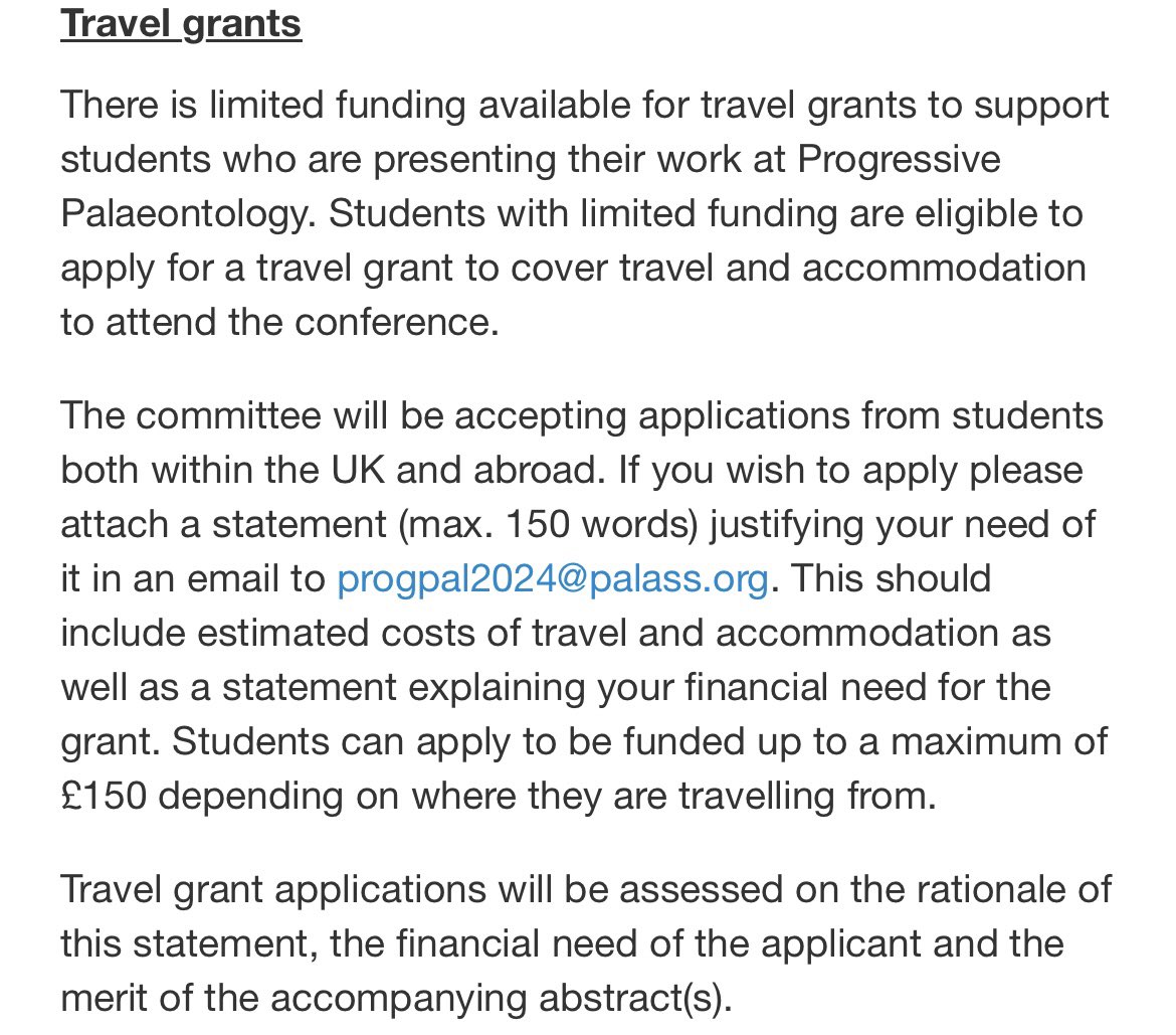 Travel grants are available for delegates attending ProgPal 2024! Please get in touch with us using the email below to apply for one 🦕