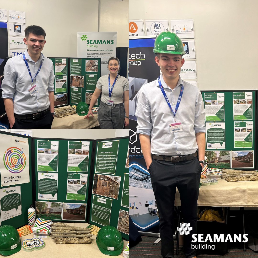 SeamansBuilding's tweet photo. Yesterday, the Seamans team attended the @WestSuffolk Milburn Campus Careers Fair.
 
It was great to see and speak to so many students about the construction industry and the apprenticeships we can offer at Seamans.
 
#Construction #Careers #Suffolk #Apprenticeships #Training https://t.co/7Rj1FsUw9a