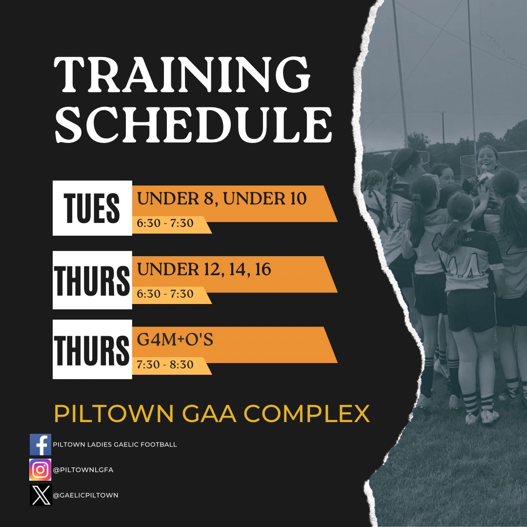 ✨AND WE’RE BACK✨ Return to play dates are as follows U8 + U10 *Tuesday 9th of April* U12, U14 + U16 *Thursday 4th of April* G4M+Os *Thursday 11th of April* 🖤🧡We hope to see new and returning players in the coming weeks🖤🧡 @kilkennylgfa