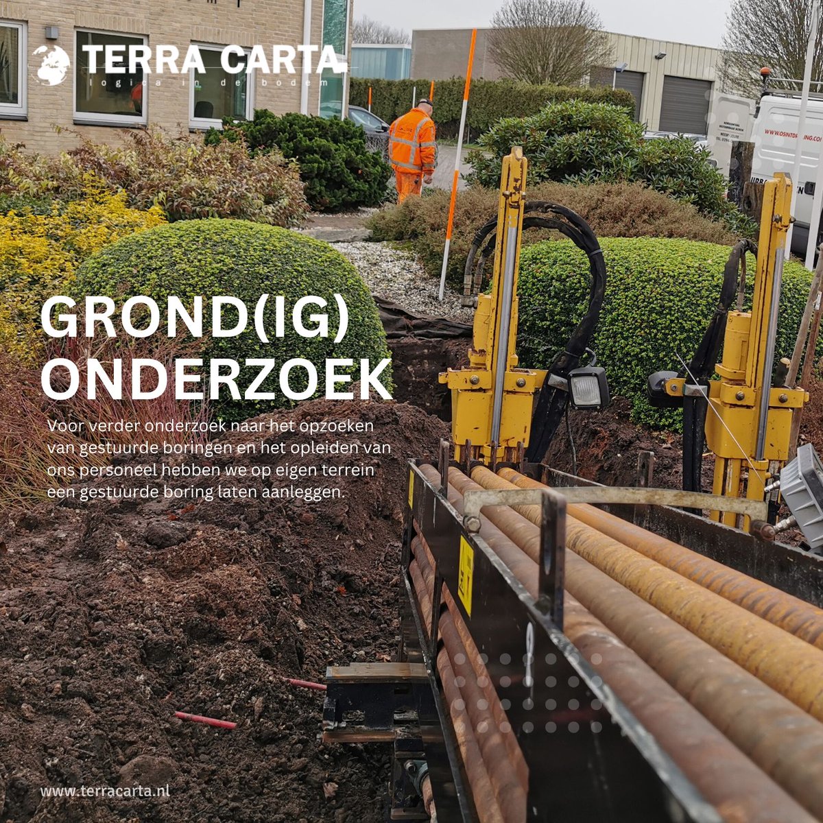 GESTUURDE BORINGEN I Ontdek de proeftuinen van TerraCarta! 🌍🔍

TerraCarta pakt zaken ‘Grondig’ aan en heeft daarom diverse proeftuinen ingericht, zo ook voor gestuurde boringen.

Lees meer over de proeftuinen van TerraCarta via onderstaande link!

bit.ly/3TJkqzl