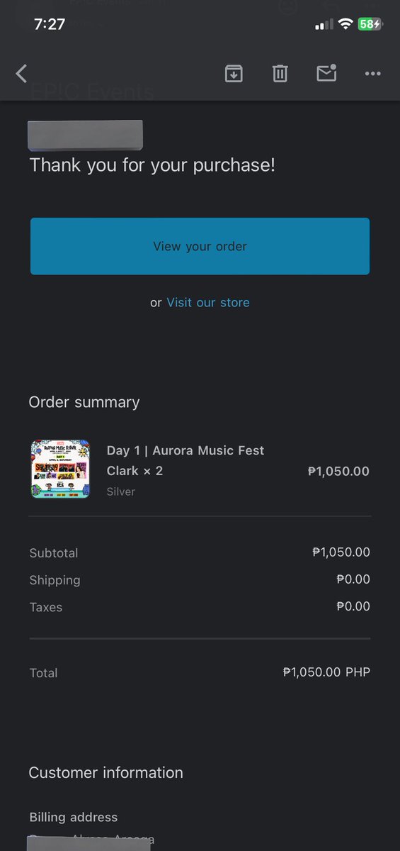 SELLING MY 2 SILVER E-TICKETS DAY 1 FOR MUSIC FEST !!!!

- dm if interested
- negotiable

RFS: HINDI KAKAYANIN BUMYAHE AND BADLY NEED FUNDS
#AURORAMUSICFESTCLARK