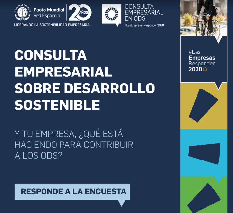 🔵¡Anímate a participar en la mayor consulta sobre #sostenibilidad empresarial 🇪🇸! 📊El estudio de @pactomundial quiere demostrar la contribución de las empresas a los #ODS 👉La #EconomíaSocial tiene mucho que aportar💪🏼 📑👉i.mtr.cool/qxggddigug #LasEmpresasResponden2030