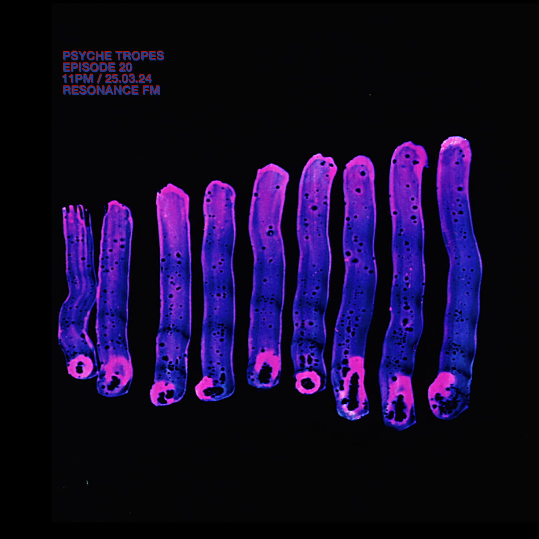 Psyché Tropes Episode 20 on <a href="/ResonanceFM/">Resonance FM</a> features optical soundtracks from the animated films by Richard Reeves, taken from his forthcoming LP ‘Linear Dreams’, along with reworks by <a href="/rosekallal/">rose kallal</a>, <a href="/ianhelliwell/">Ian Helliwell</a>, Reuben Sutherland, &amp; <a href="/merkabamacabre/">Merkaba Macabre</a> mixcloud.com/psychetropes/